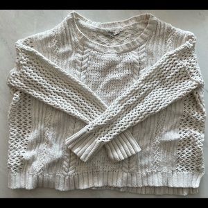 Madewell knit white sweater S